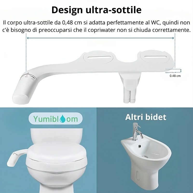 Bidet-wc con bidet incorporato-Dimension